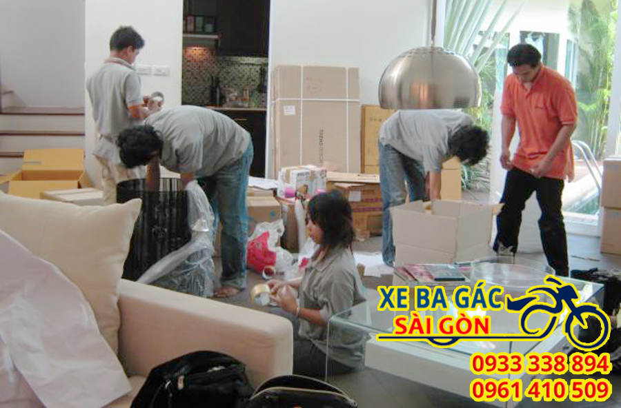 Chuyển văn phòng giá rẻ với xe ba gác Sài Gòn - 0933338894